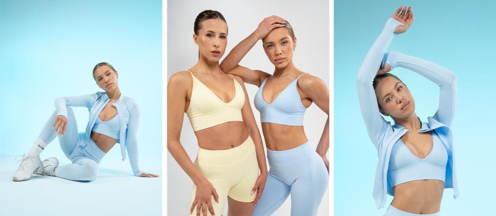 Luma Sports Bra Baby Blue - GymBeam