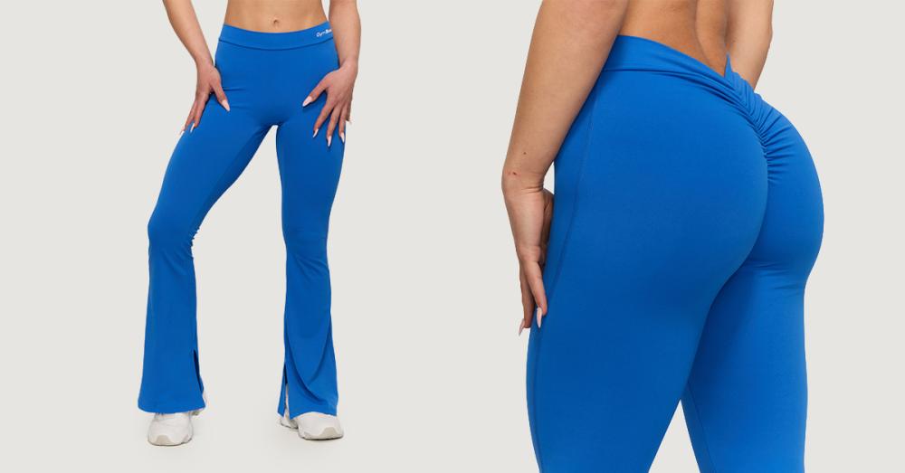 Women‘s Fierce V-Back Pants Blue - GymBeam