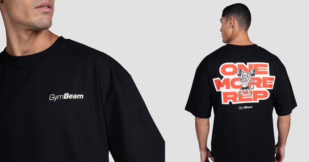 Футболка GymRat Чорна - GymBeam