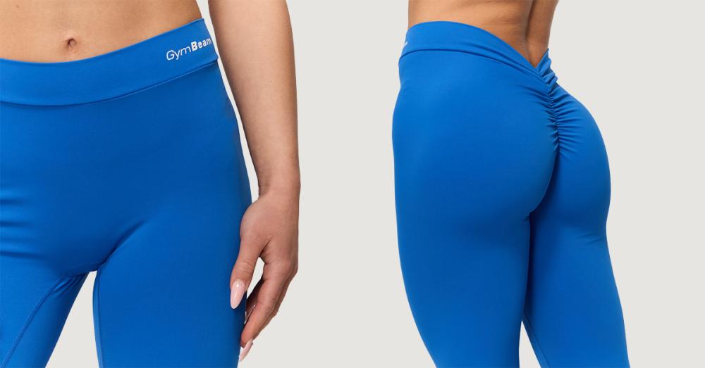 Women‘s Fierce V-back Leggings Blue - GymBeam