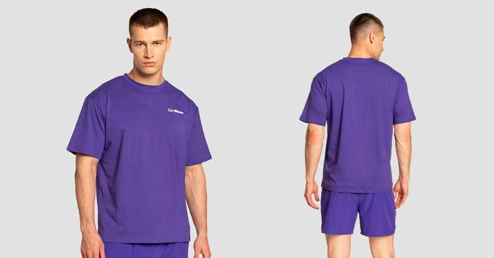 Чорна футболка оверсайз Limitless - GymBeam