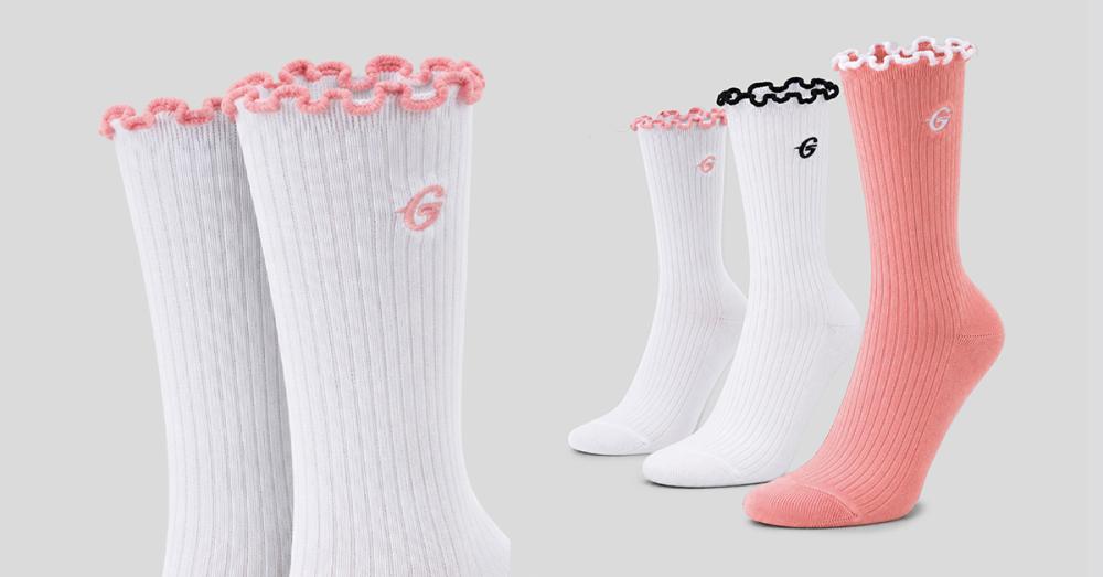 Носки Ruffle 3Pack Pink — GymBeam