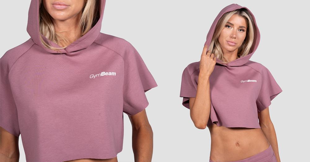 Женское укороченное худи Relay Haze - GymBeam