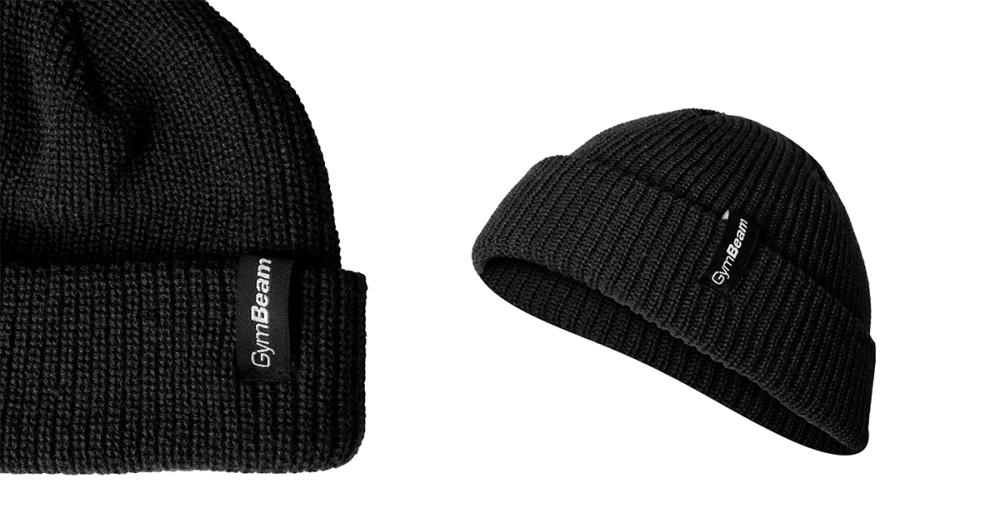 Čiapka Fisherman Beanie Black - GymBeam