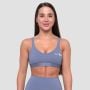 Спортивный топ Essence String синий деним - GymBeam L
