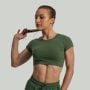Женская футболка Essential CropTop Кедровый зеленый - STRIX L