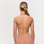 Спортивный бюстгальтер-халтер Fierce карамельный - GymBeam XL