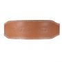 Пояс для фитнеса из натуральной кожи светло-коричневый - GymBeam S