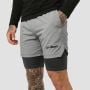 Men‘s 2in1 Shorts Iron Smoke - GymBeam XXL