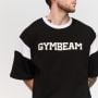 Футболка Varsity из плотной ткани черная - GymBeam XXL