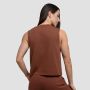 Женская майка Agile коричневый - GymBeam S
