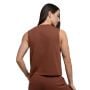 Женская майка Agile коричневый - GymBeam S