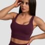 Спортивний топ Cut-Out баклажановий - GymBeam XXL