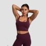Спортивний топ Cut-Out баклажановий - GymBeam XXL