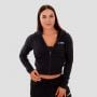 Женская толстовка Zip-up TRN Black - GymBeam S