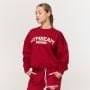 Женский свитшот Varsity красный - GymBeam XXL