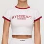 Футболка жіноча Varsity белая - GymBeam XL
