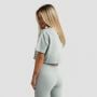 Жіноча укорочена футболка Limitless евкаліптова - GymBeam S