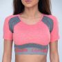 Спортивный топ Ultrafit Heather Pink - GymBeam розовый - XS