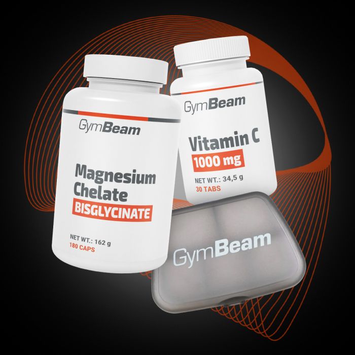 Магній хелат (бісгліцинат) - GymBeam + Подарки 90 капс