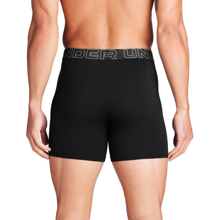 Чоловічі труси-боксери M Perf Cotton 6in 3 шт чорні - Under Armour L