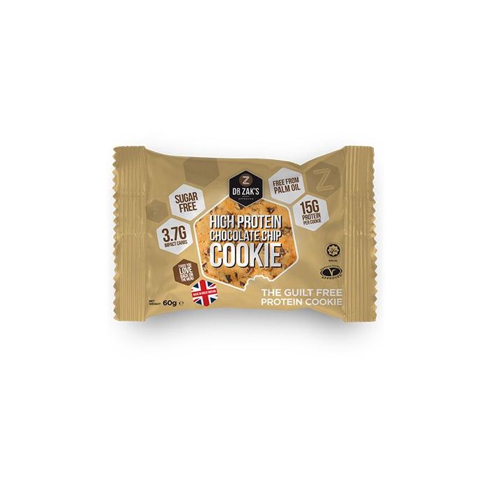 Proteínová sušienka High Protein Cookie 60 g Dr Zaks - chocolate chip