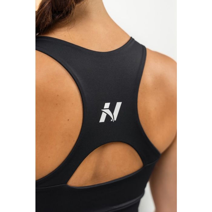 Спортивний бюстгальтер Racer Back чорний - NEBBIA XS