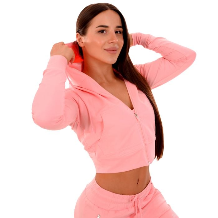 Женская толстовка Zip-up TRN Pink - GymBeam M