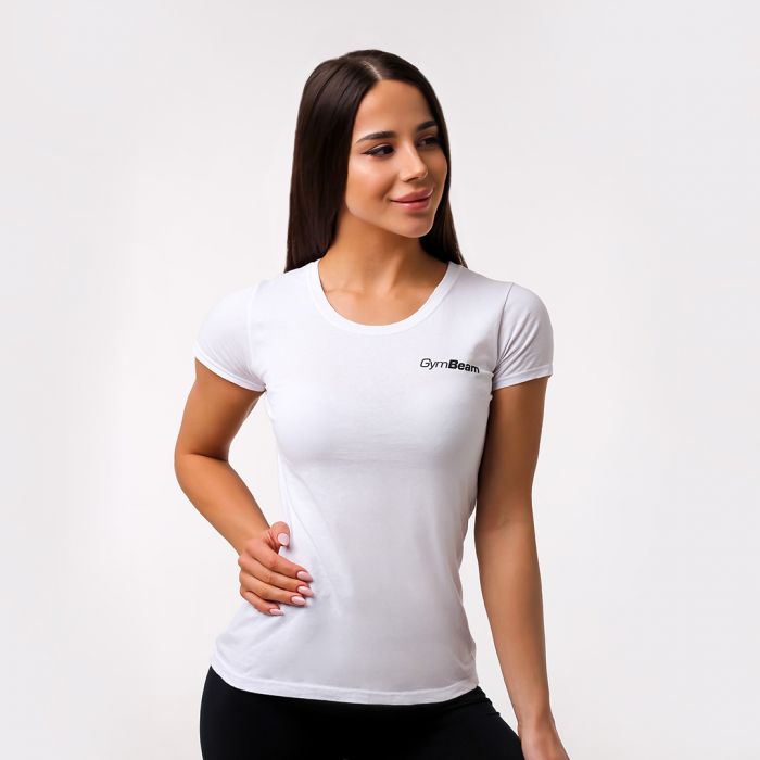 Женская футболка Basic White - GymBeam