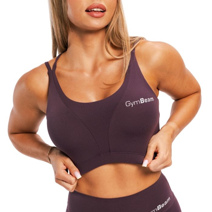 Спортивный топ BEAT ягодный  - GymBeam XXL