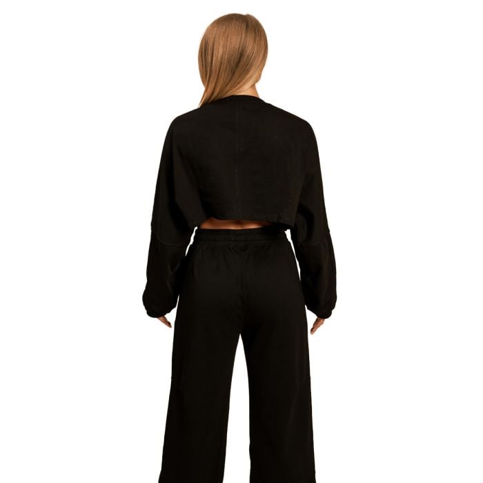 Женская укороченная толстовка Bliss черная - BeastPink XL