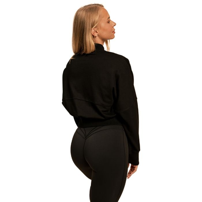 Жіночий світшот на блискавці Bliss чорний - BeastPink L