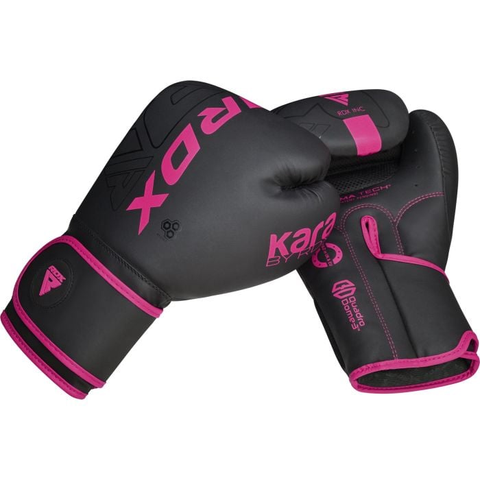 Боксерські рукавиці F6 Kara рожеві - RDX 14 OZ