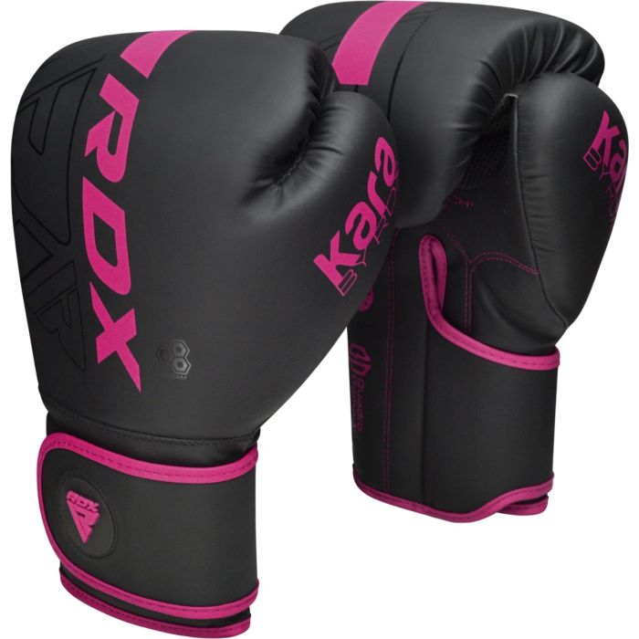 Боксерські рукавиці F6 Kara рожеві - RDX 14 OZ
