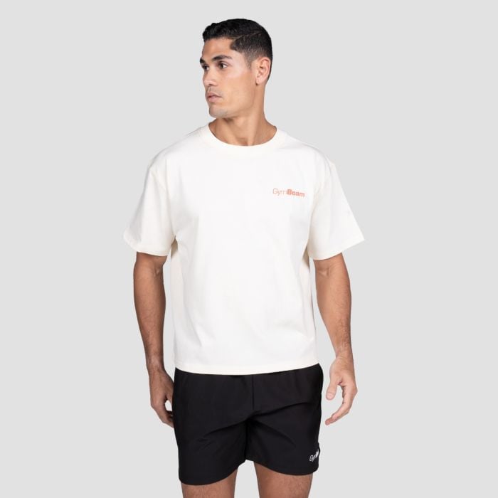 Футболка Будапешт кремовая - GymBeam XXL