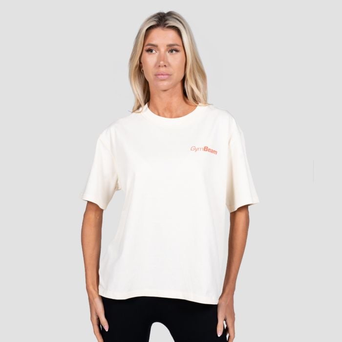 Футболка Будапешт кремовая - GymBeam XXL