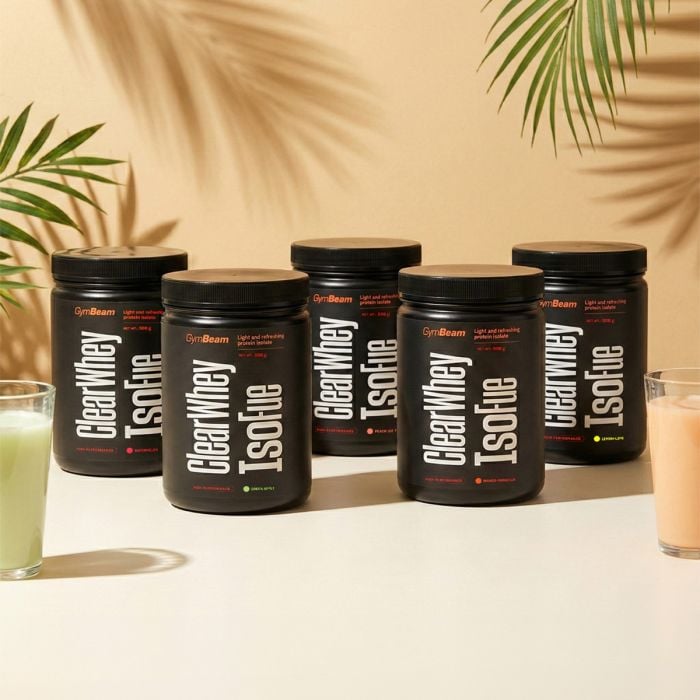 Clear Whey IsoFue - GymBeam 500 г - холодний персиковий чай