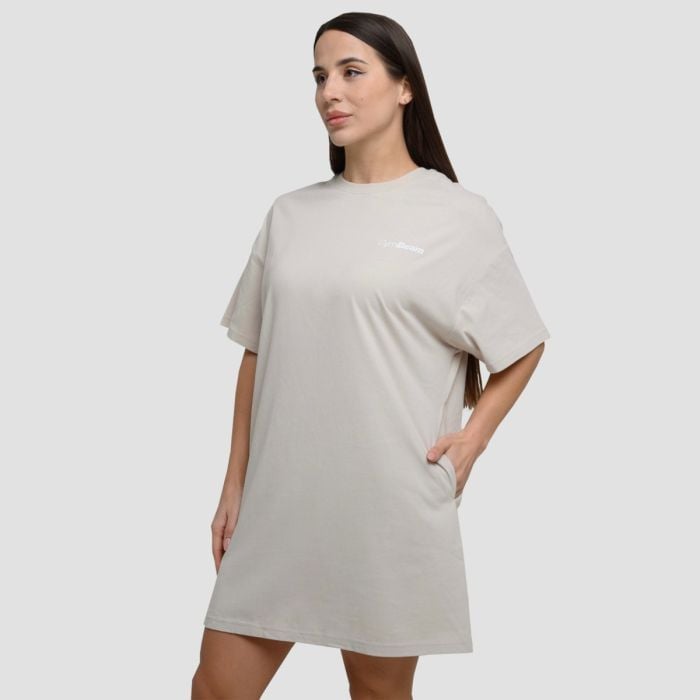 Women‘s Agile T-Shirt Dress Desert - GymBeam XL