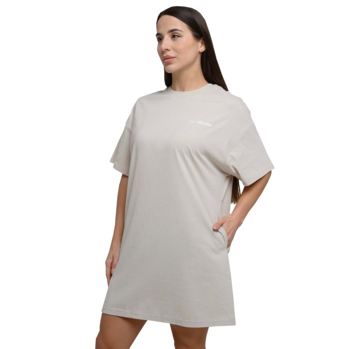 Women‘s Agile T-Shirt Dress Desert - GymBeam XL