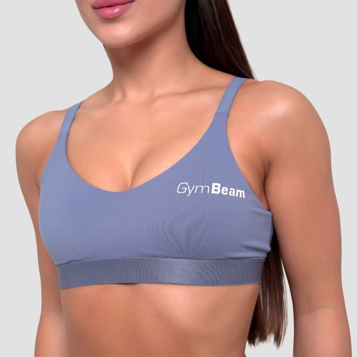 Спортивный топ Essence String синий деним - GymBeam L