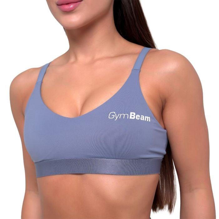 Спортивный топ Essence String синий деним - GymBeam L