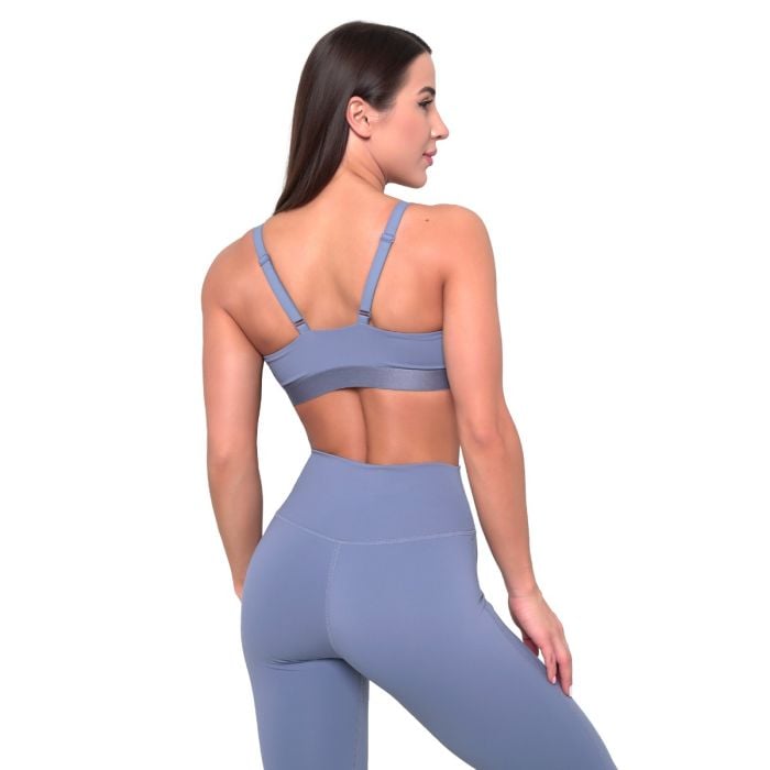 Спортивный топ Essence String синий деним - GymBeam L