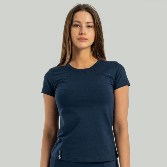 Женская футболка Essential темно-синяя - STRIX
