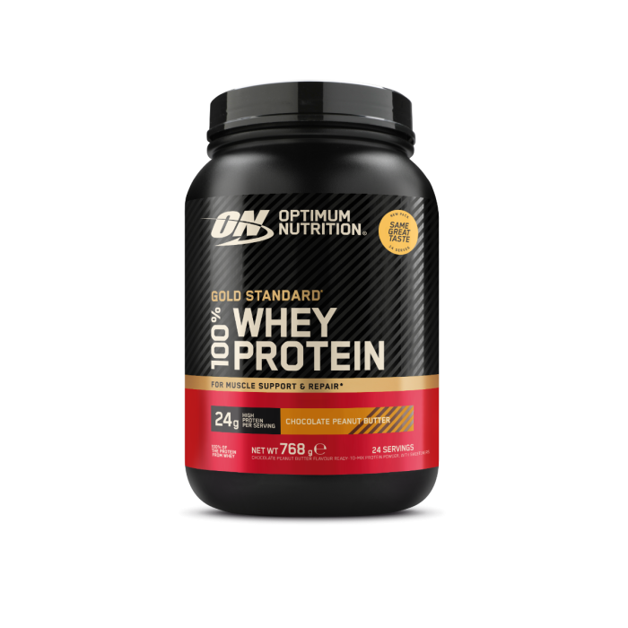 100% Whey Gold Standard - Optimum Nutrition 450 g - подвійний насичений шоколад