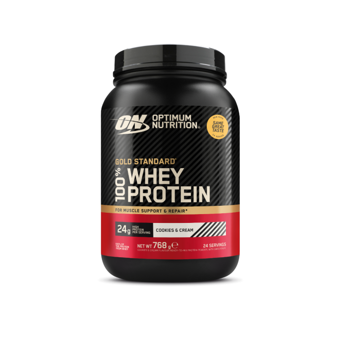 100% Whey Gold Standard - Optimum Nutrition 450 g - подвійний насичений шоколад