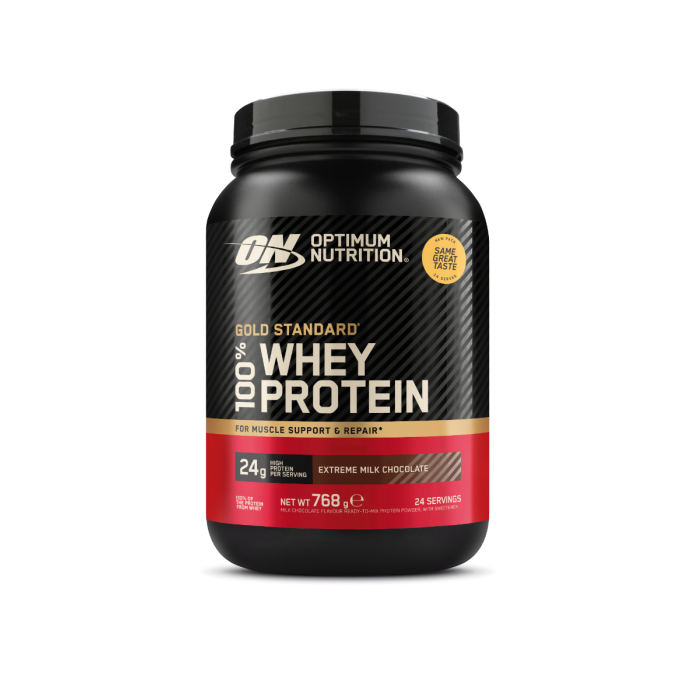100% Whey Gold Standard - Optimum Nutrition 450 g - подвійний насичений шоколад