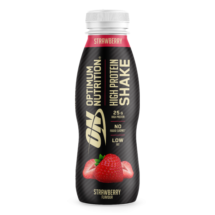 Optimum High Protein Shake - Optimum Nutrition 330 мл - полуниця