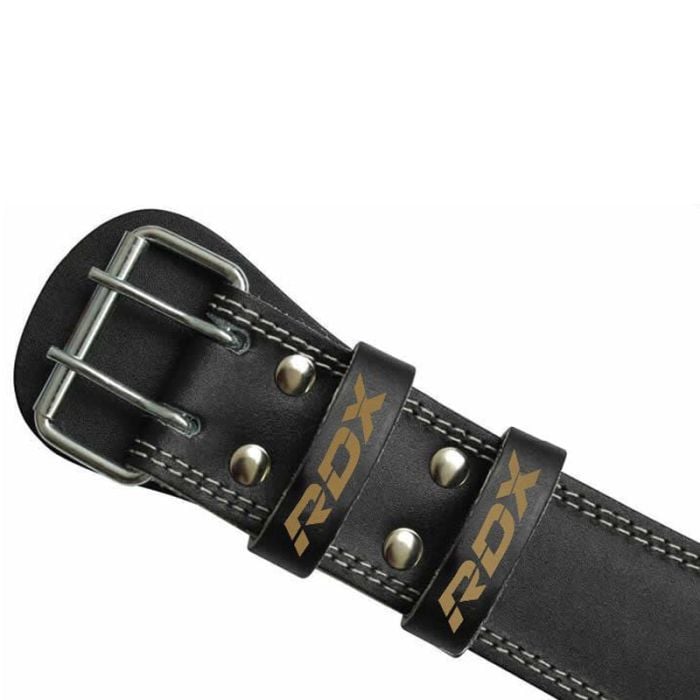 Шкіряний пояс для фітнесу 6“ чорний/золотий - RDX Sports S