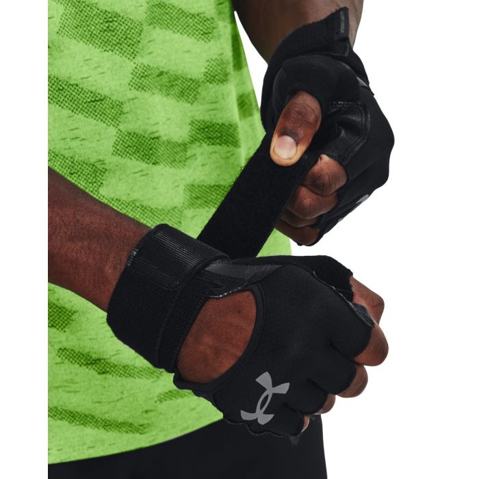 Мужские перчатки для тяжелой атлетики Черные - Under Armour XL