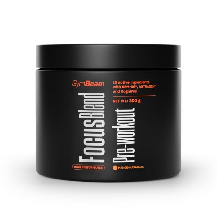 Передтренувальний комплекс Focus Blend - GymBeam 300 г - манго - маракуйя